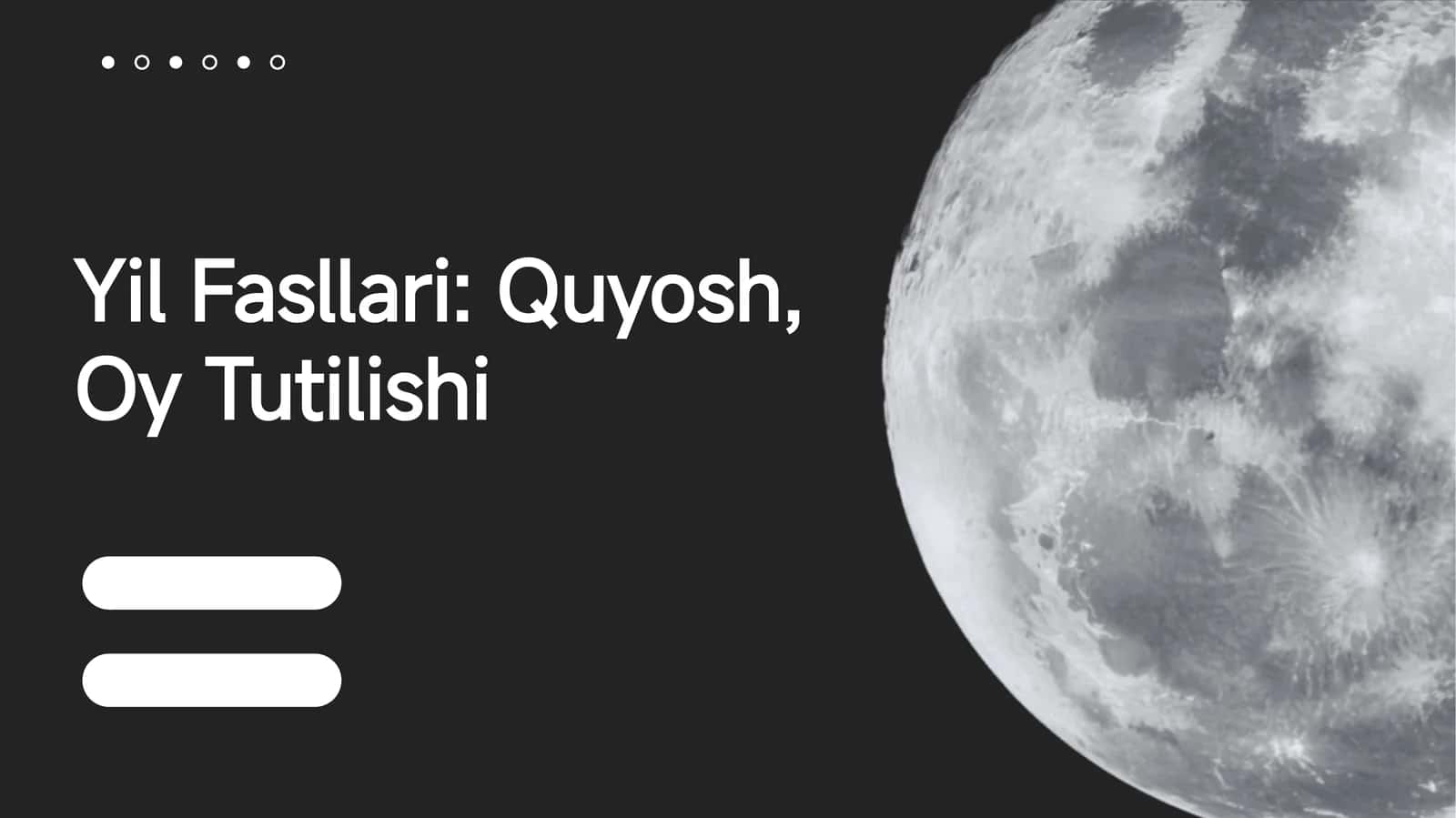 Yil Fasllari: Quyosh, Oy Tutilishi 1