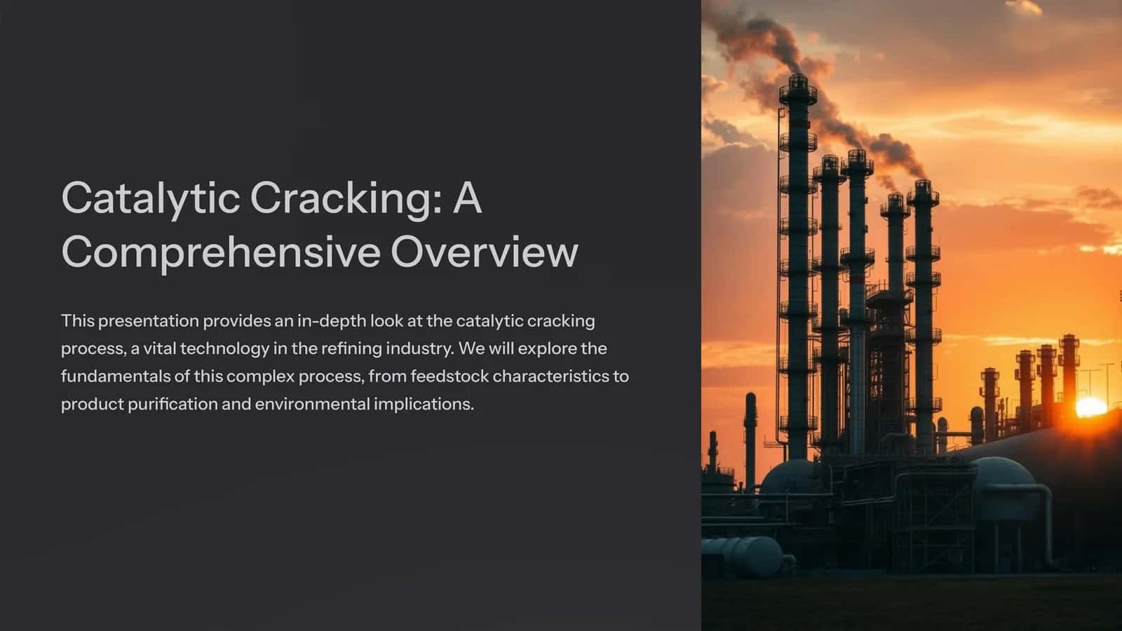 Catalytic Cracking A Comprehensive Overview 1