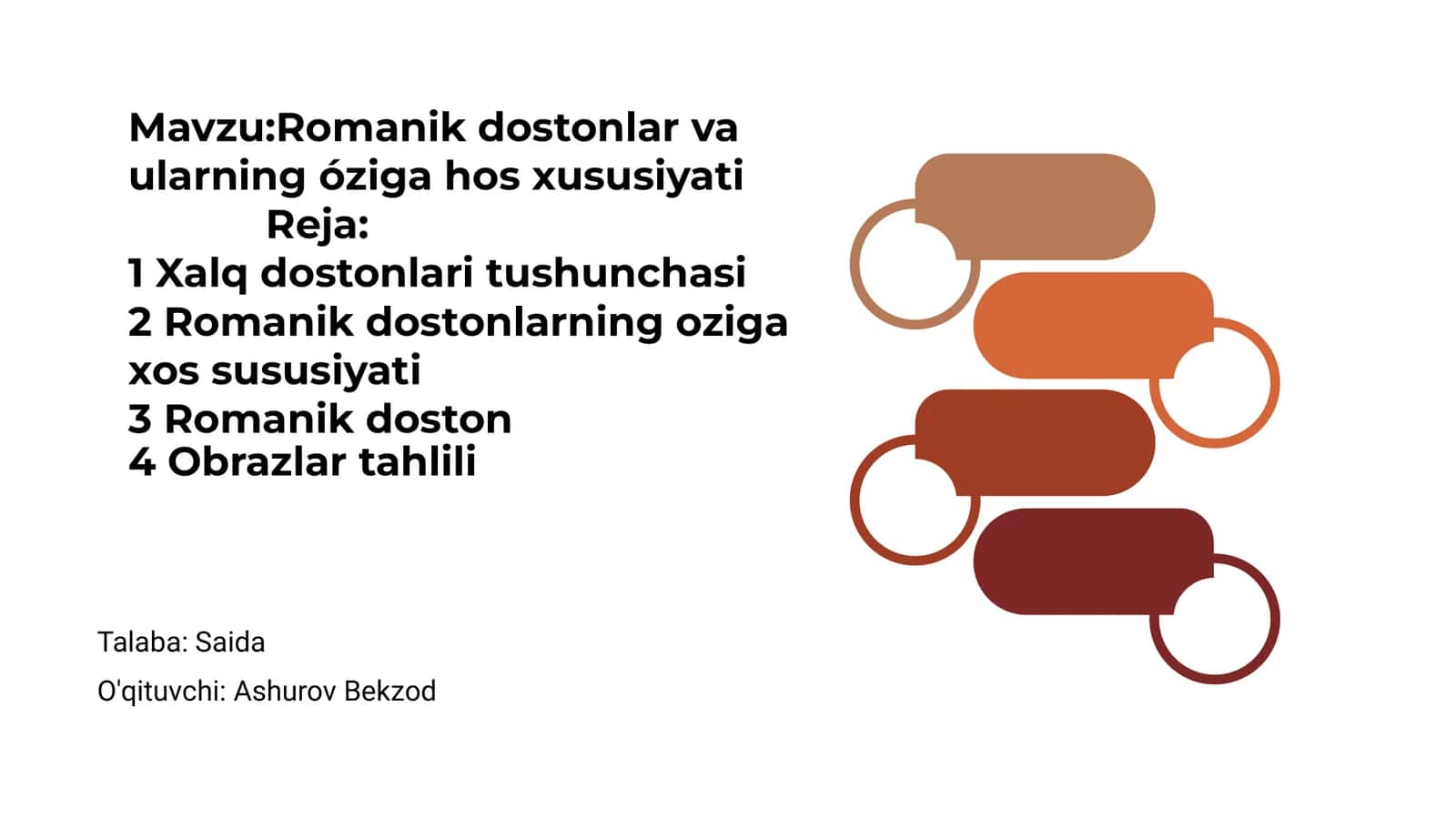 Romanik dostonlar va ularning óziga hos xususiyati 1