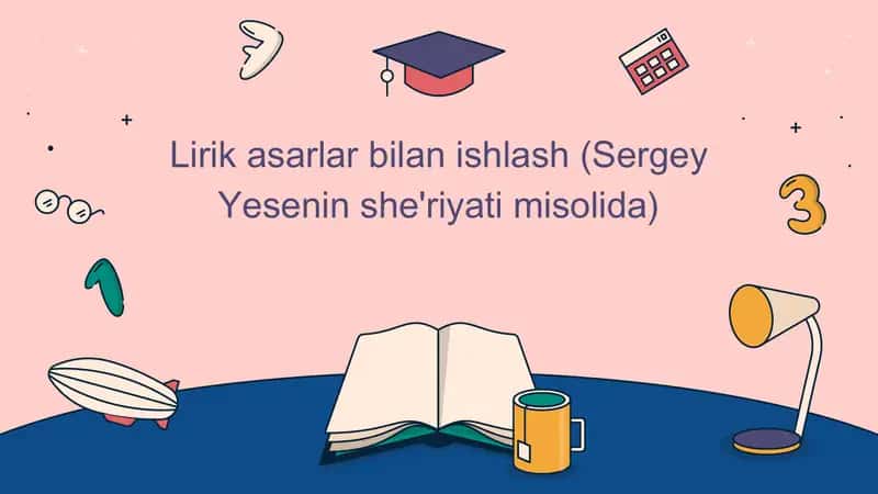 Sergey Yesenin she'riyatining asosiy mavzularini o'rganing 1