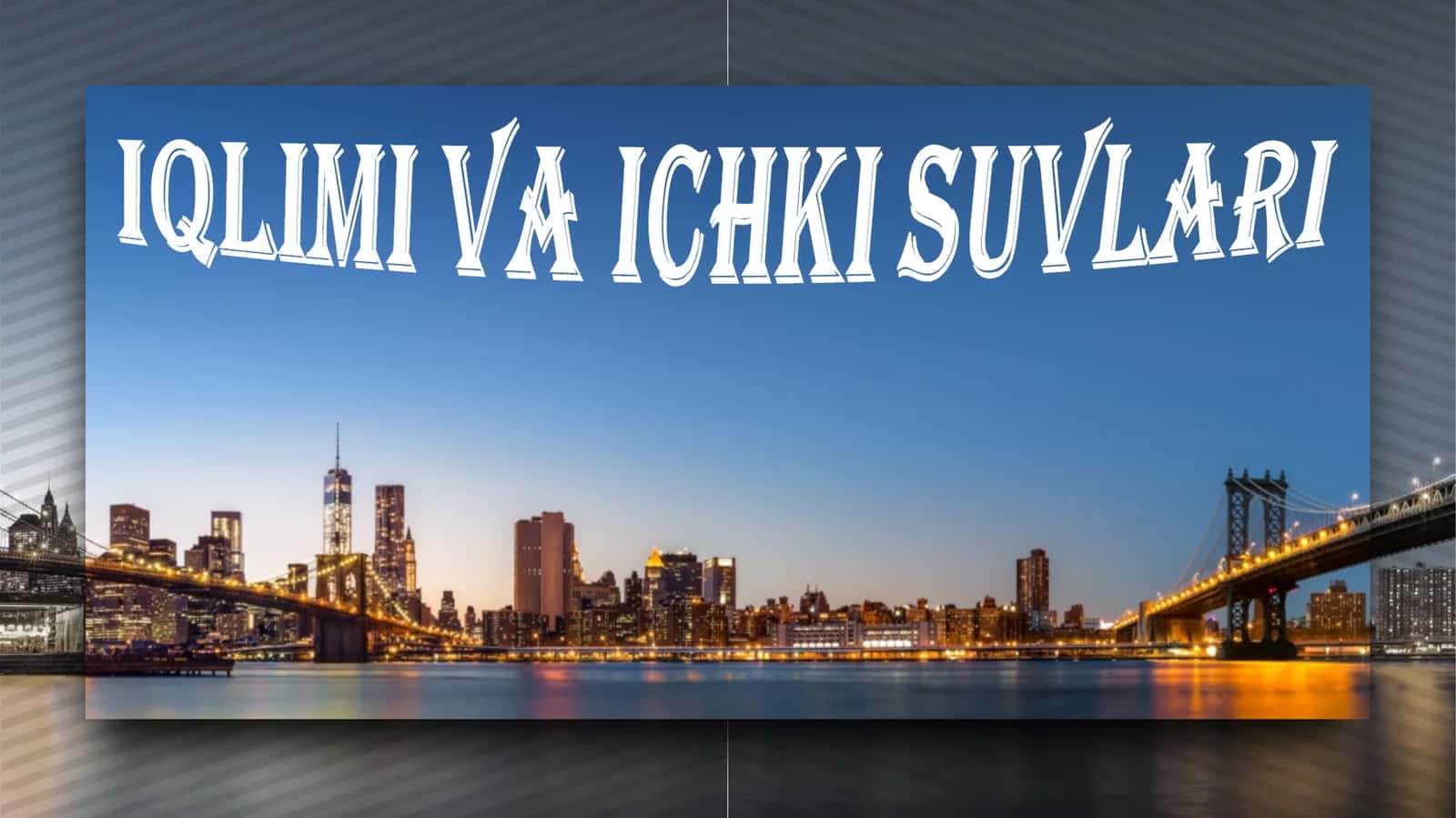 Janubiy Amerika Iqlimi va ichki suvlari 1