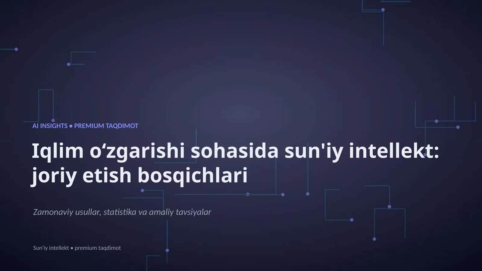 Sun'iy intellekt: joriy etish bosqichlari 1