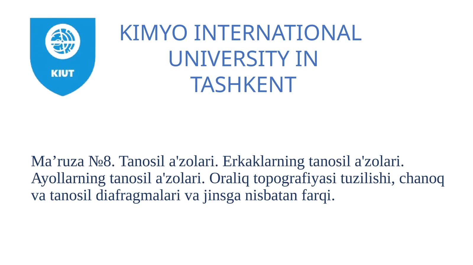 JINSIY A‘ZOLAR TIZIMI 1