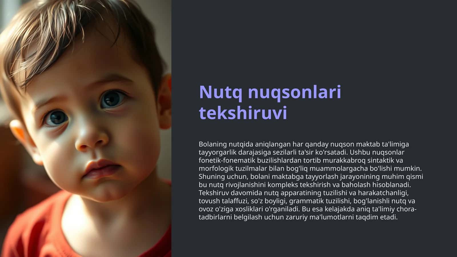 Nutq nuqsonlari tekshiruvi 1