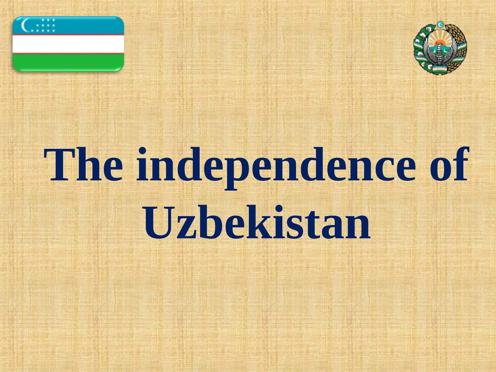 O'zbekistonning mustaqilligi 1