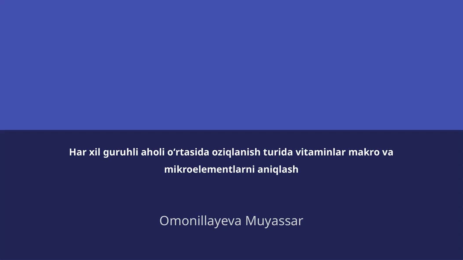 Vitaminlar Makro va Mikroelementlar 1