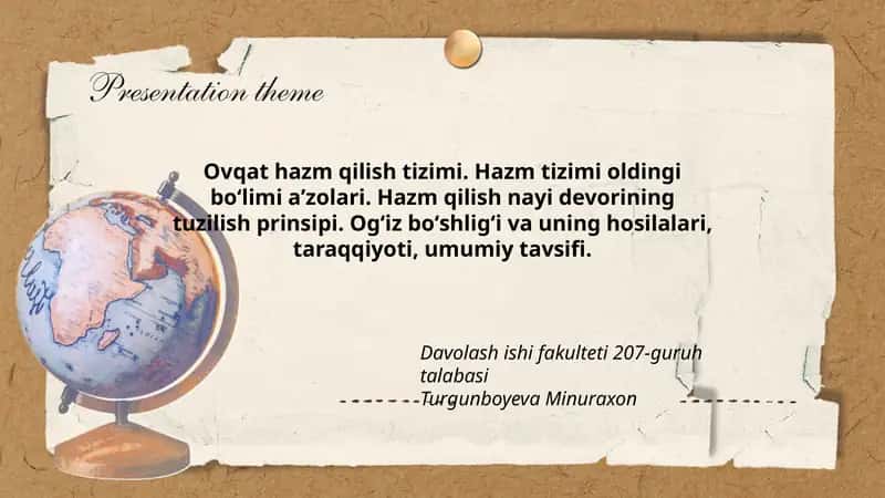Ovqat hazm qilish tizimi 1