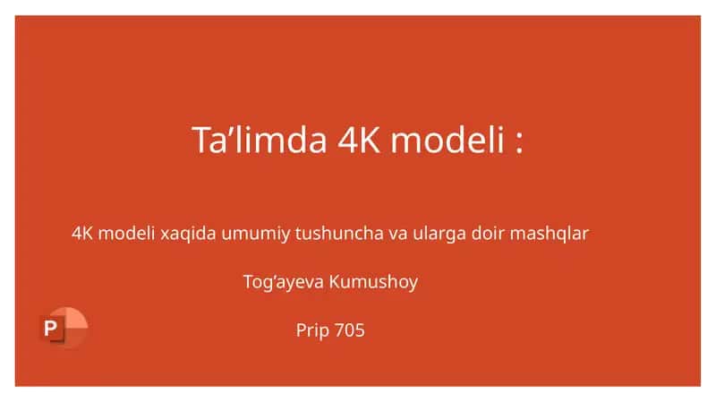 Ta’limda4Kmodeli 1