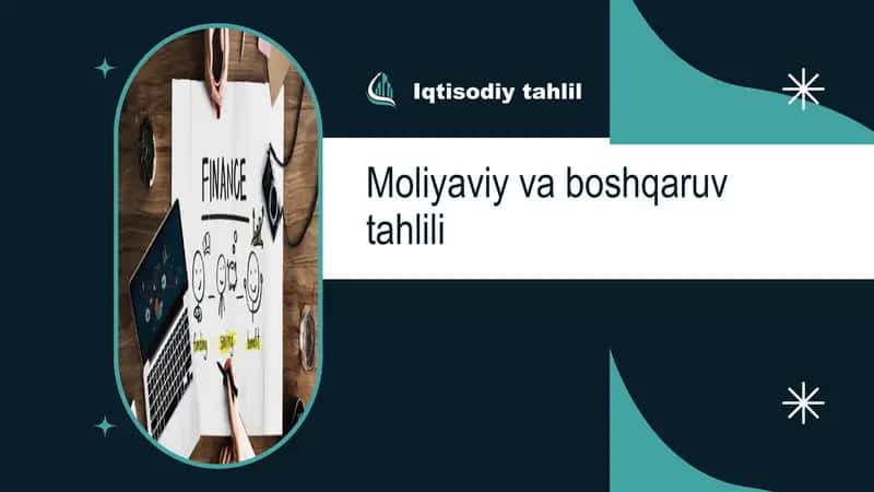 Moliyaviy va boshqaruv tahlili 1