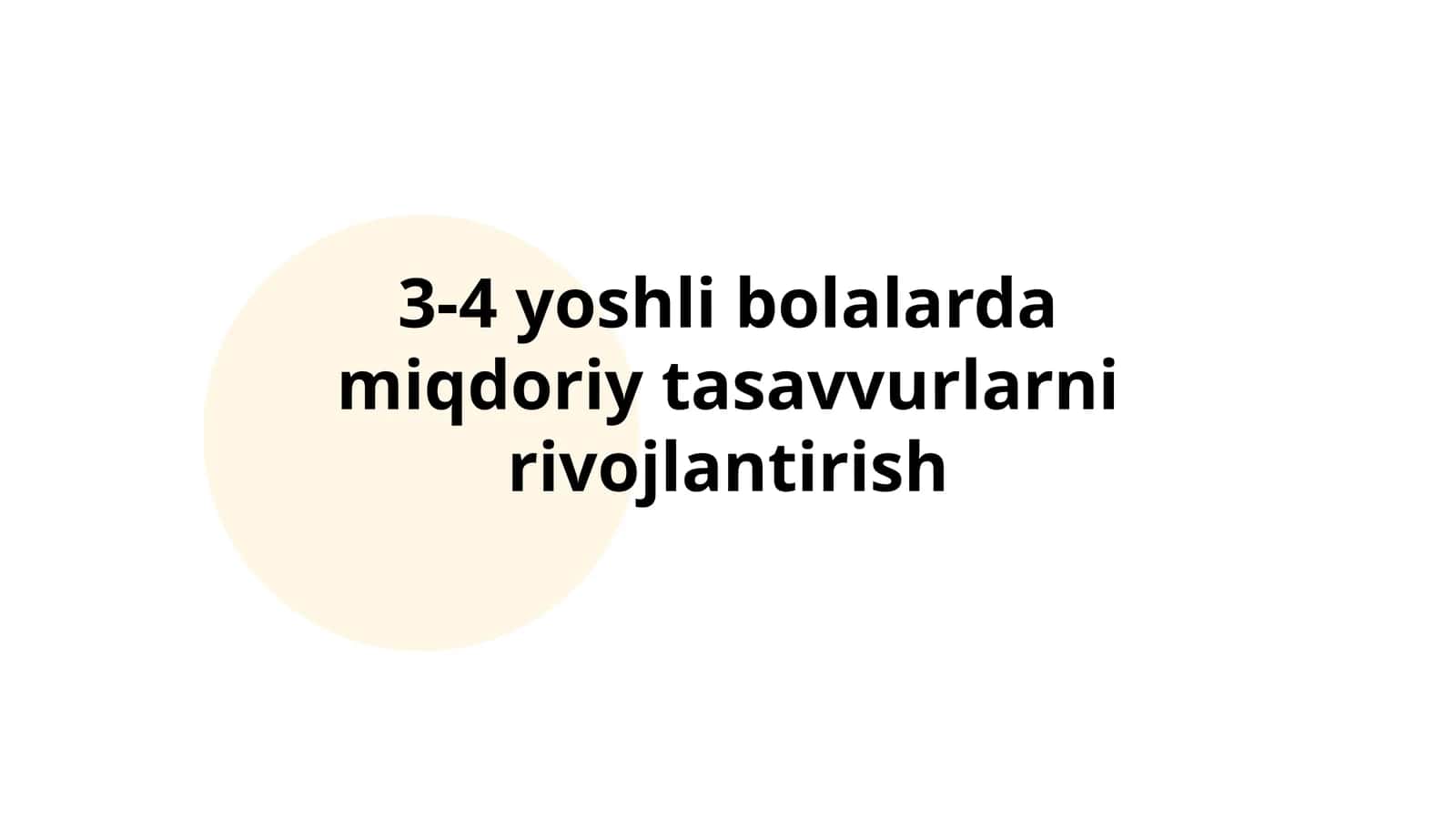 Sonlarni o‘rganish 1