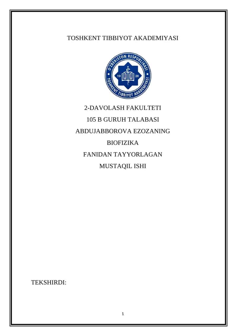 Qon aylanish sistemasi modellari 1