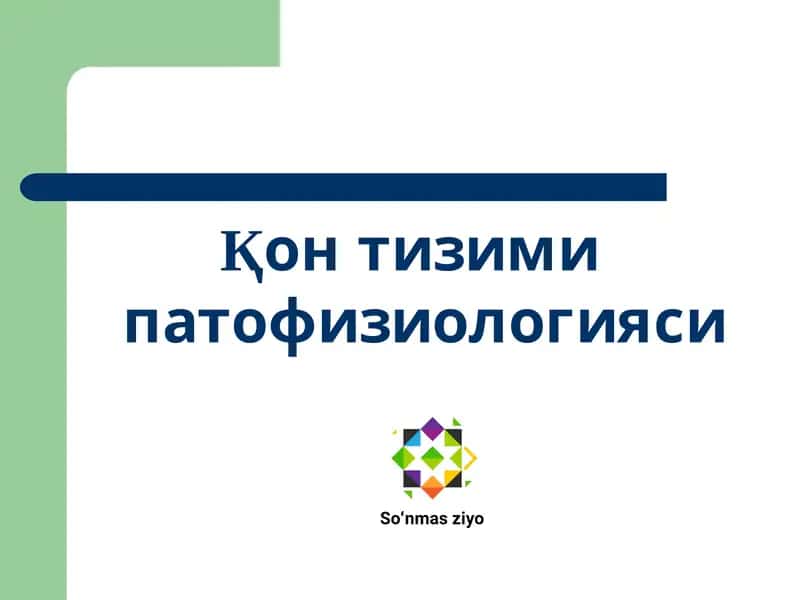 Қонтизими патофизиологияси 1