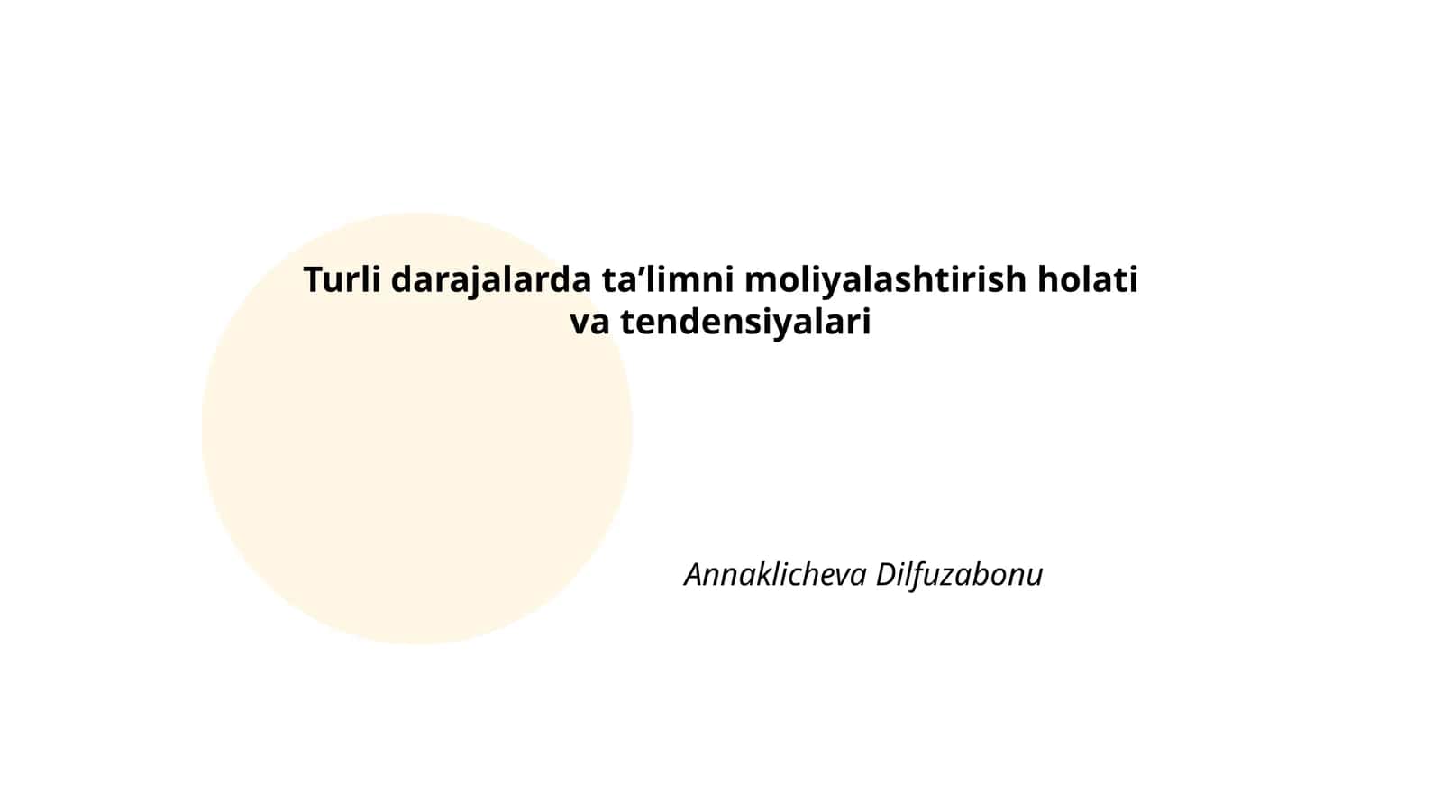 Moliyalashtirish manbalari tahlili 1
