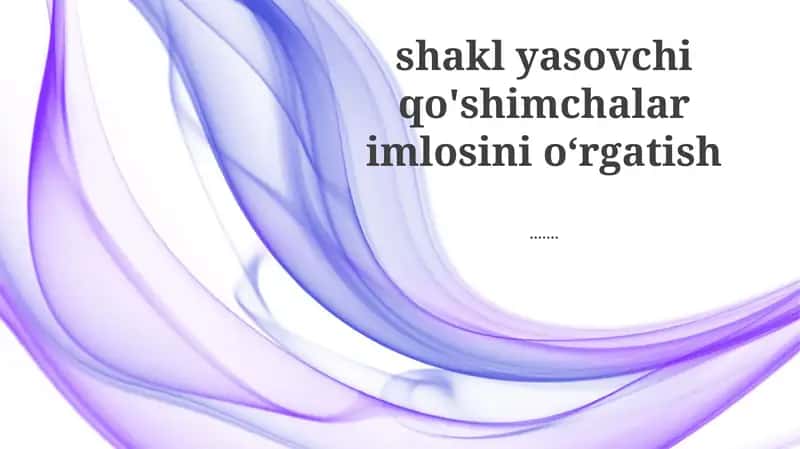 Imlo qoidalarini o'rgatish 1