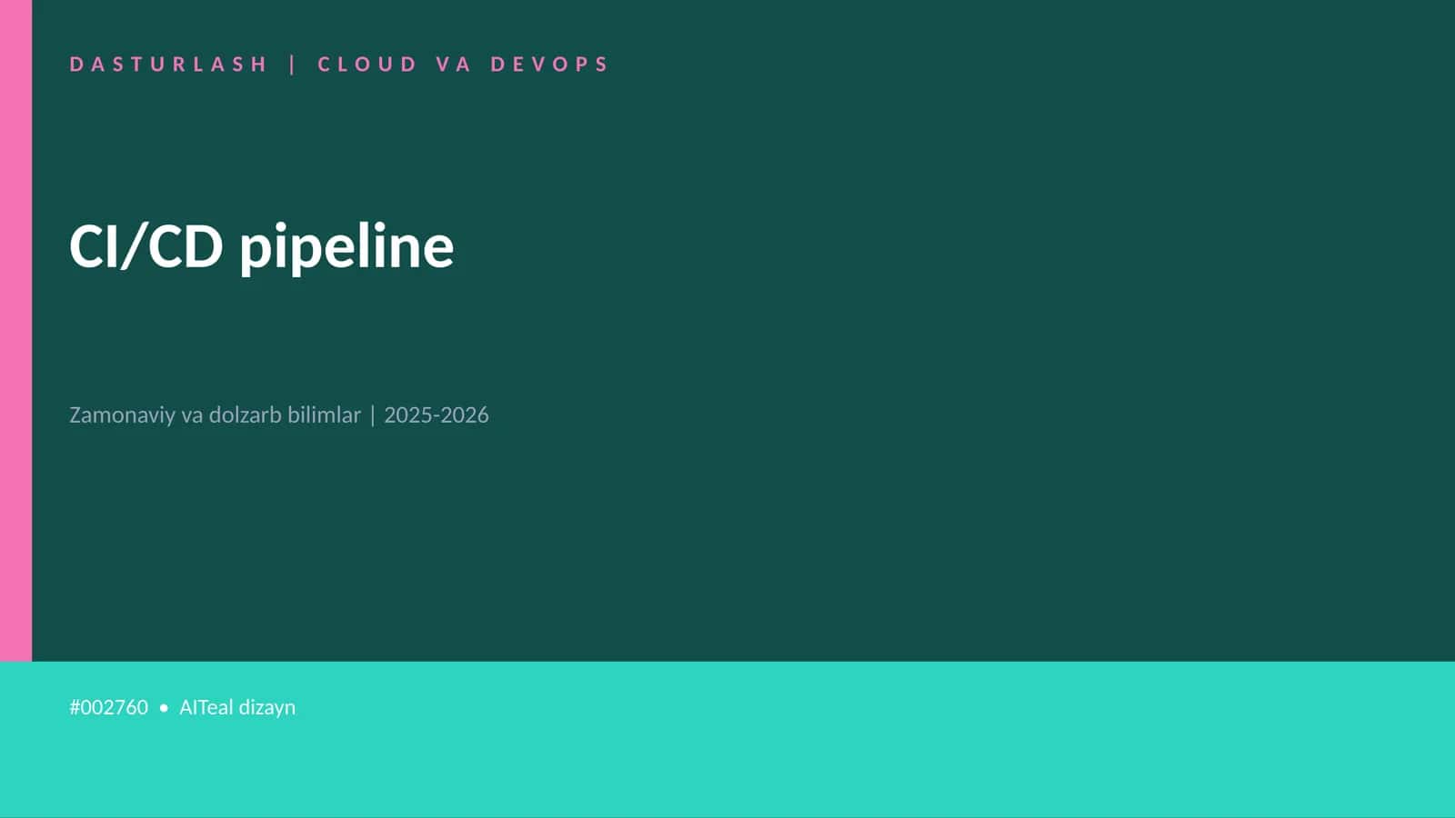 CI/CD pipeline 1