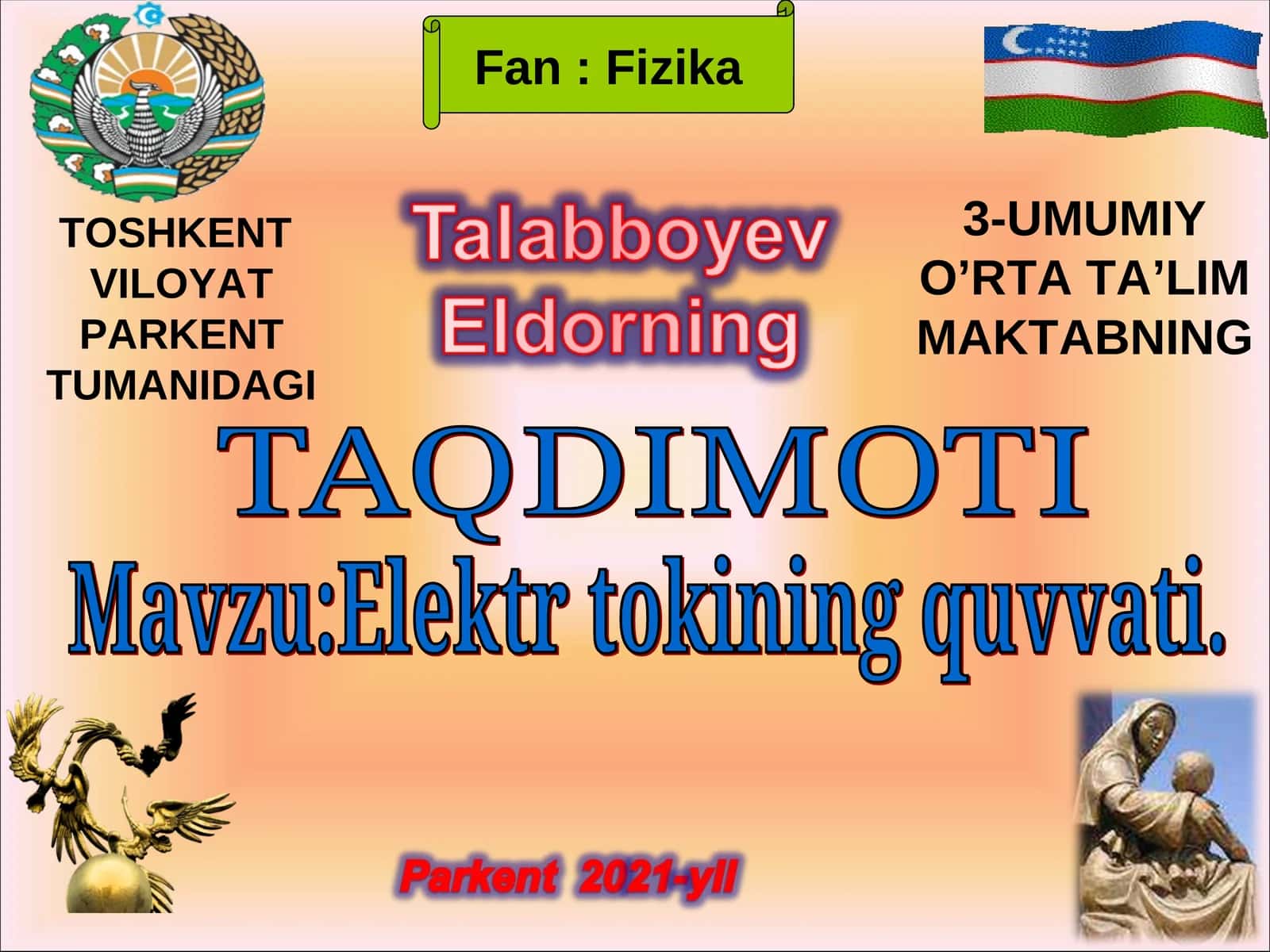Elektr tokining quvvati 1