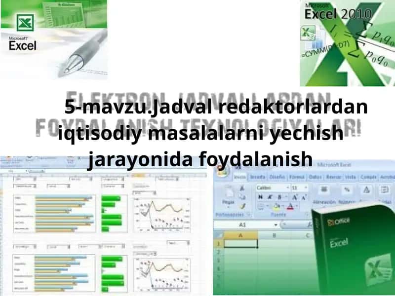 MS Excel'da Mantiqiy Masalalar 1