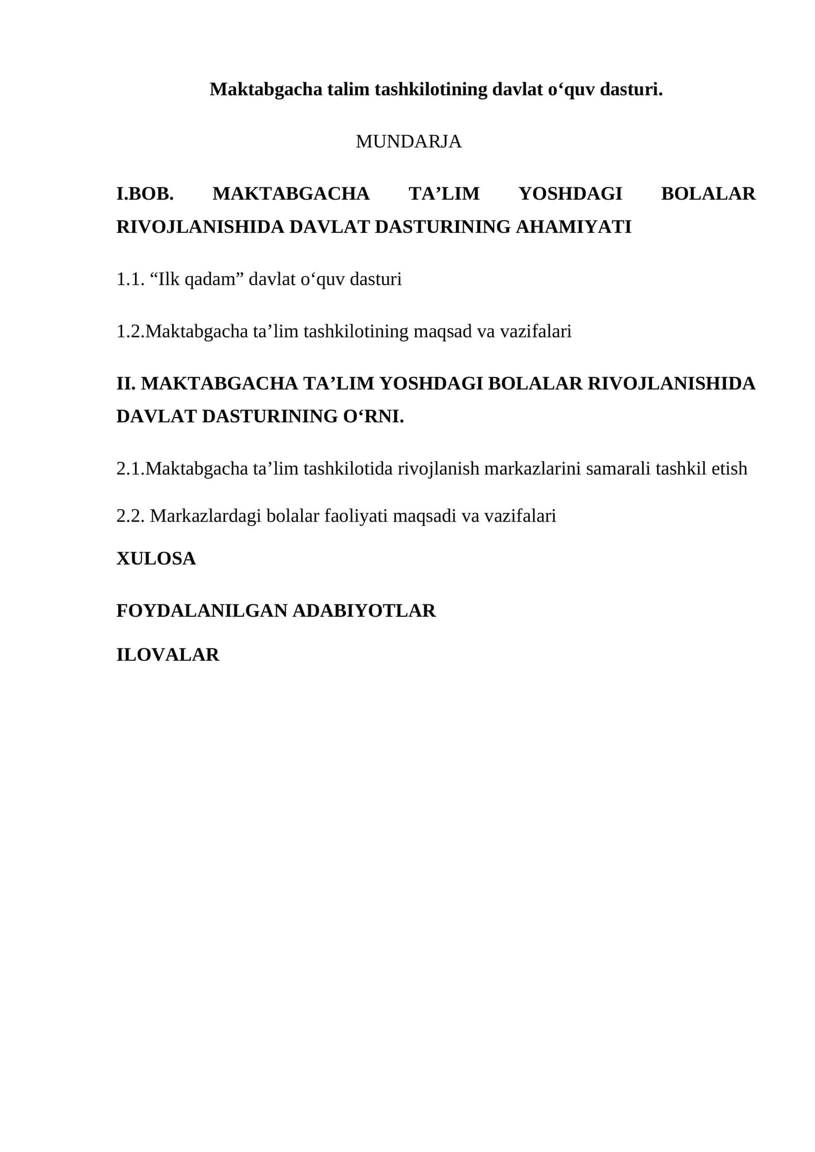 Davlat dasturi 1