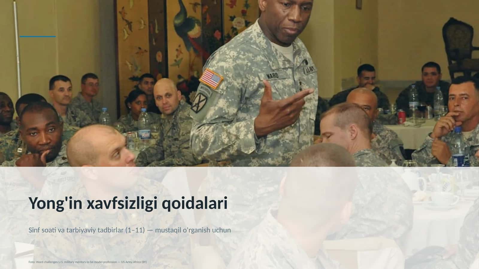 Yong'in xavfsizligi qoidalari 1