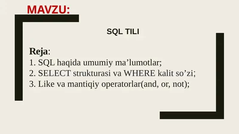 SQLtili 1