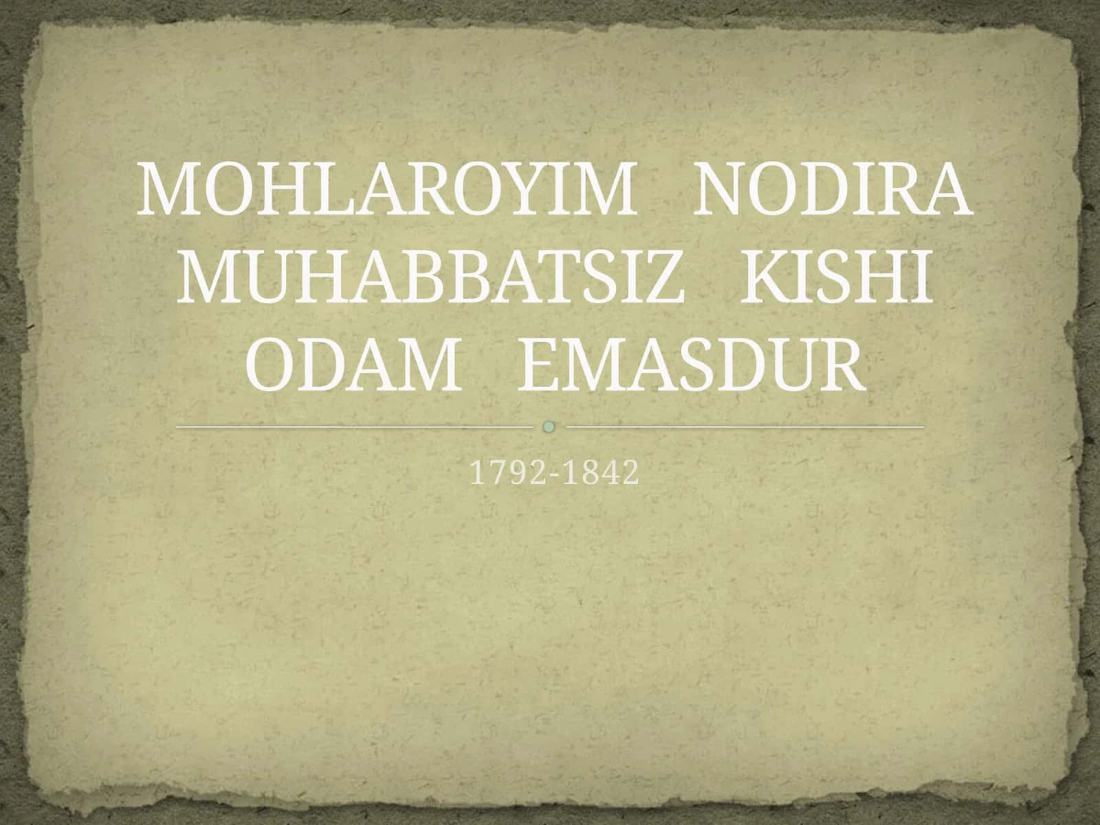 Mohlaroyim Nodira 1
