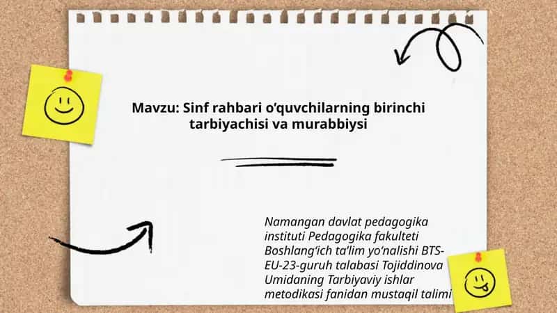 Umidaning Tarbiyaviy ishlar metodikasi 1