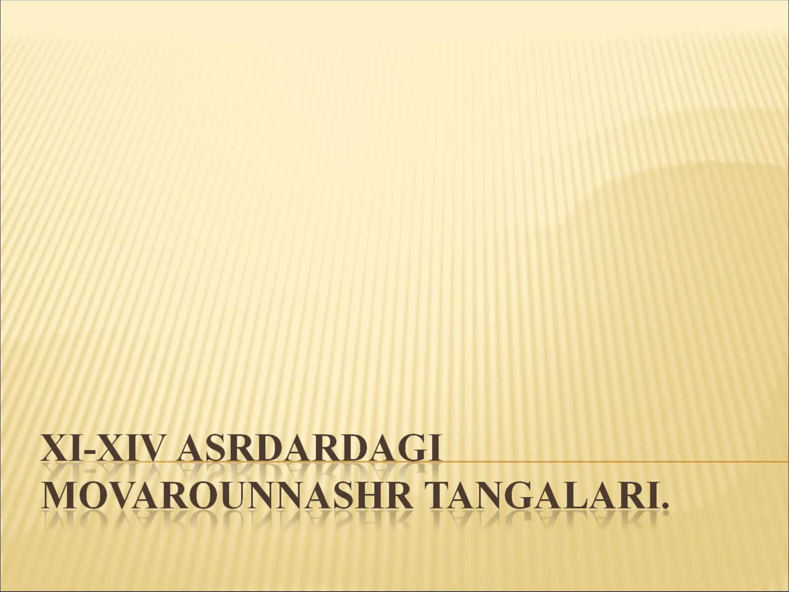 Qoraxoniylar tangasi 1