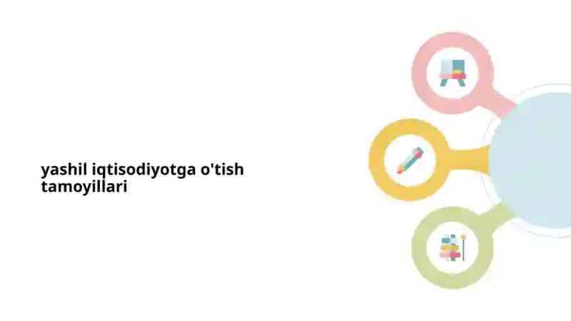 Yashil iqtisodiyotga o'tish tamoyillari