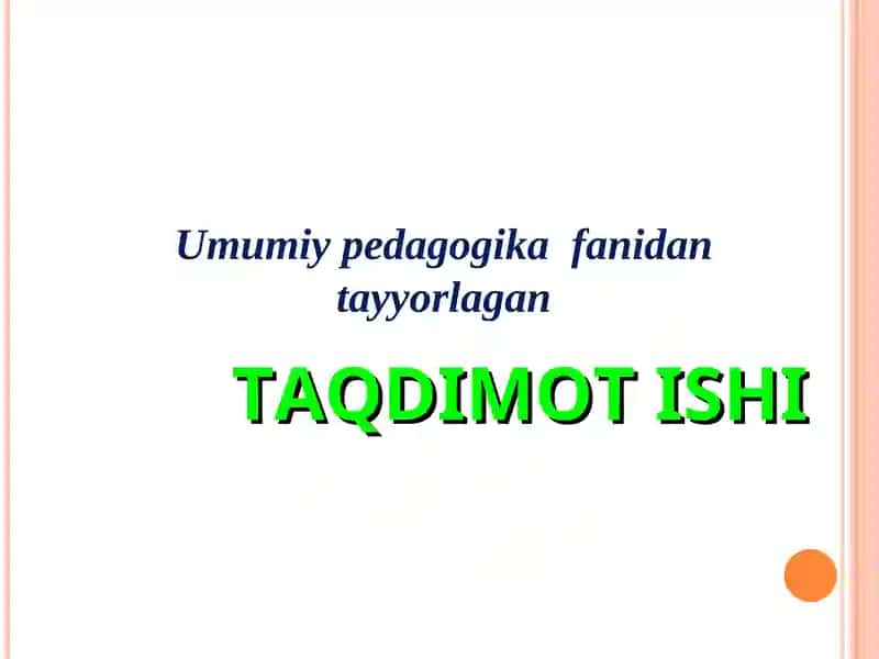 Didaktika ta’lim nazariyasi sifatida