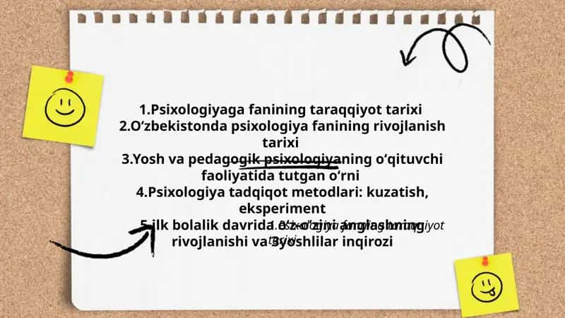 Psixologiyaga fanining taraqqiyot tarixi 1