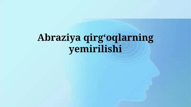 Abraziya qirgʻoqlarning yemirilishi 1
