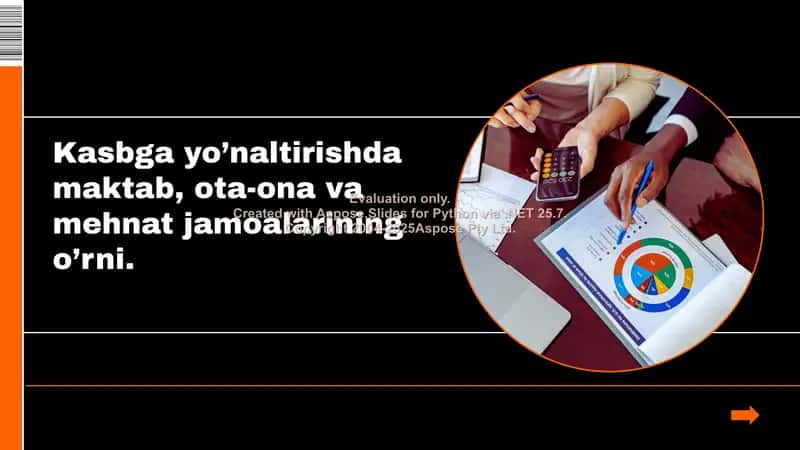 Kasbga yo’naltirishda maktab, ota-ona va mehnat jamoalarining o’rni. 1