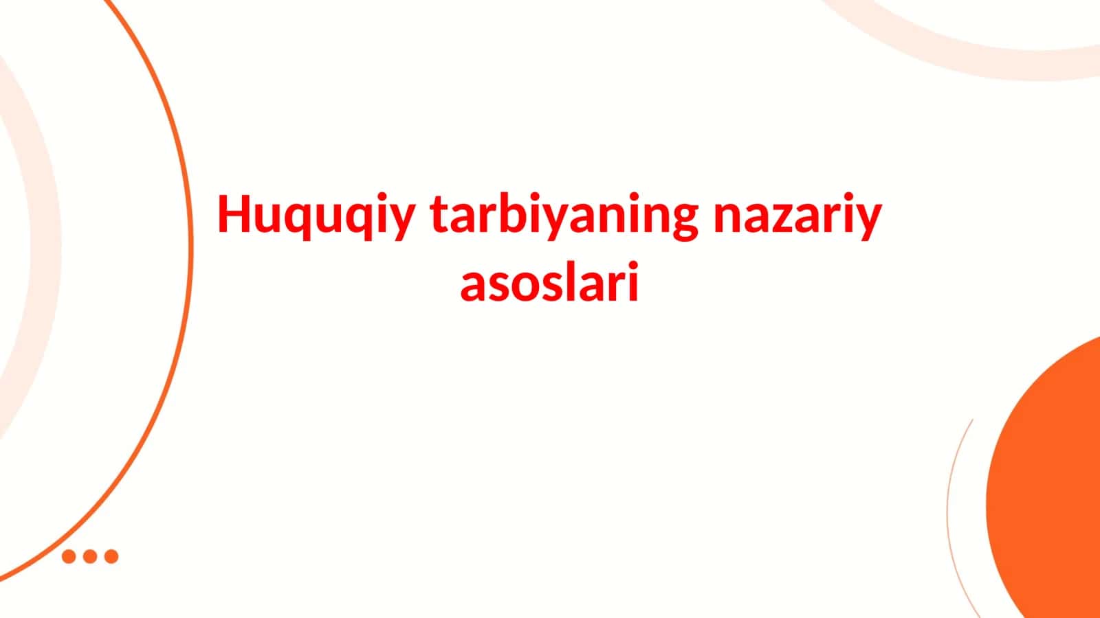 Huquqiy Tarbiya 1
