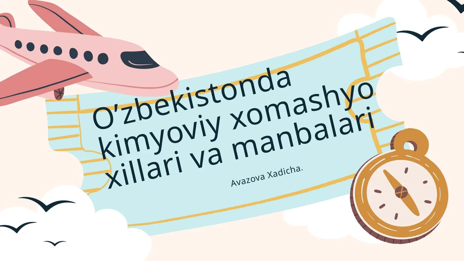 O'zbekistondaki kimyoviy xomashyo xillar va manbalari 1
