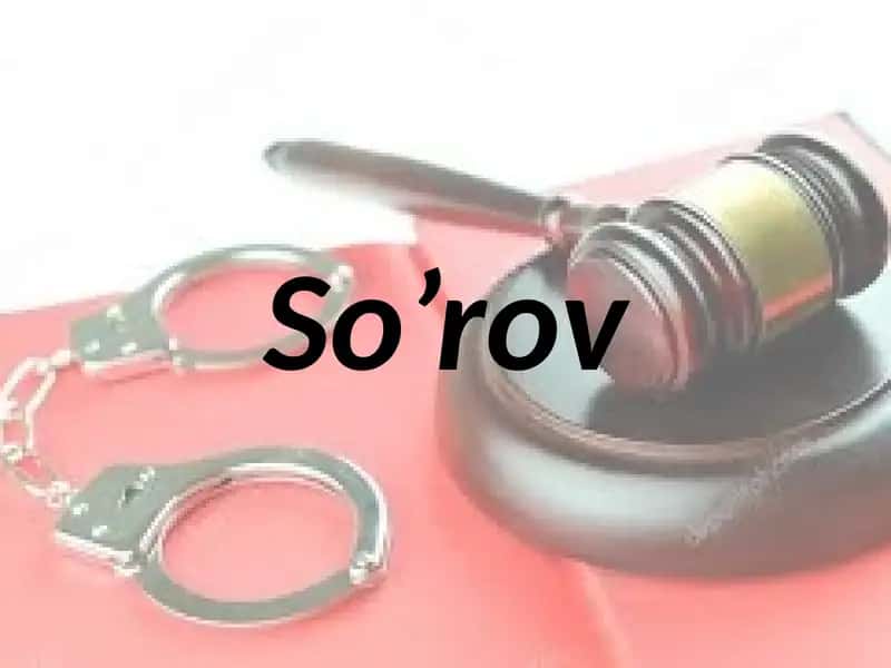 So’rov 1