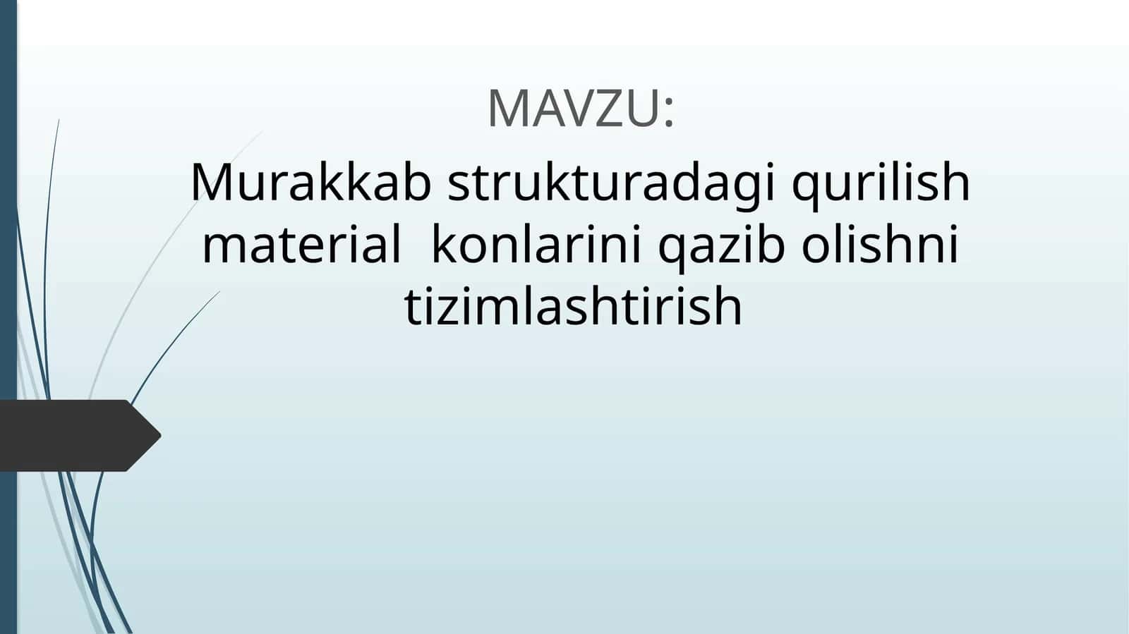 Qoplovchi jinslarni qazib olish 1