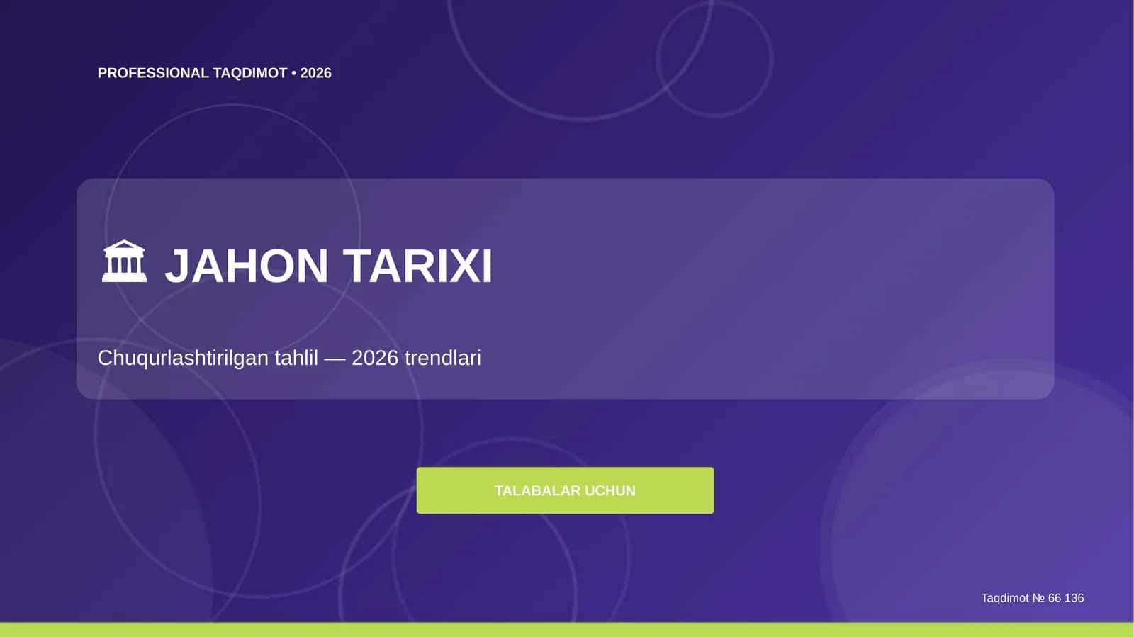 JAHON TARIXI 1