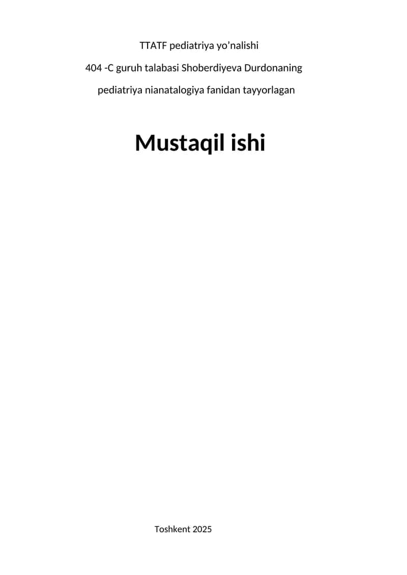 O‘t chiqarish yo‘llari diskineziyasi 1