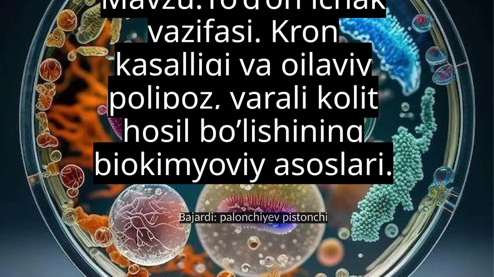 Biochemistry of Digestive Activity 1