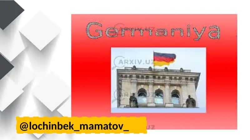 Germaniyaning Kelib chiqishi 1