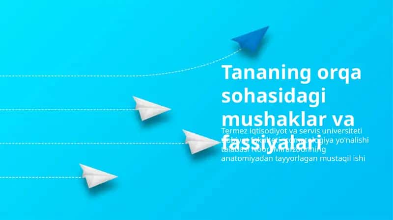 Orqa mushaklar va fassiyalari 1