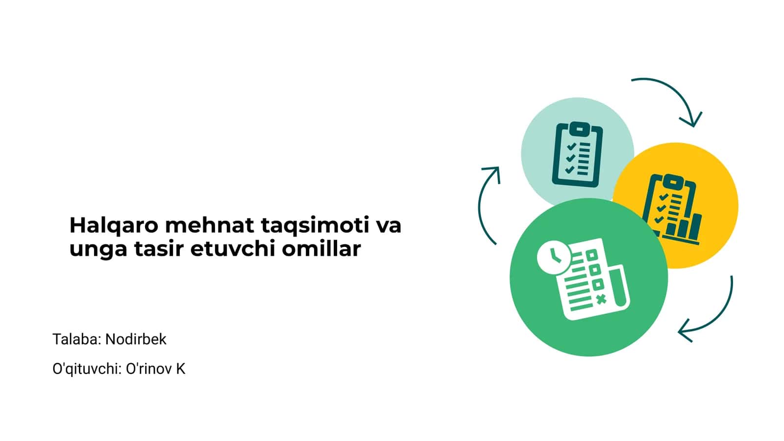 Halqaro mehnat taqsimoti va unga tasir etuvchi omillar 1