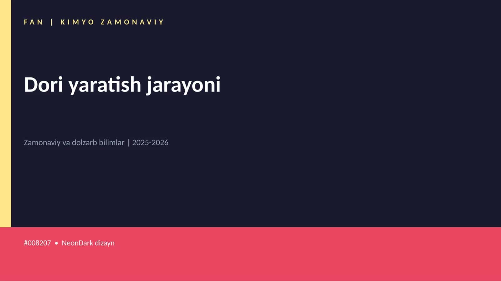 Dori yaratish jarayoni 1