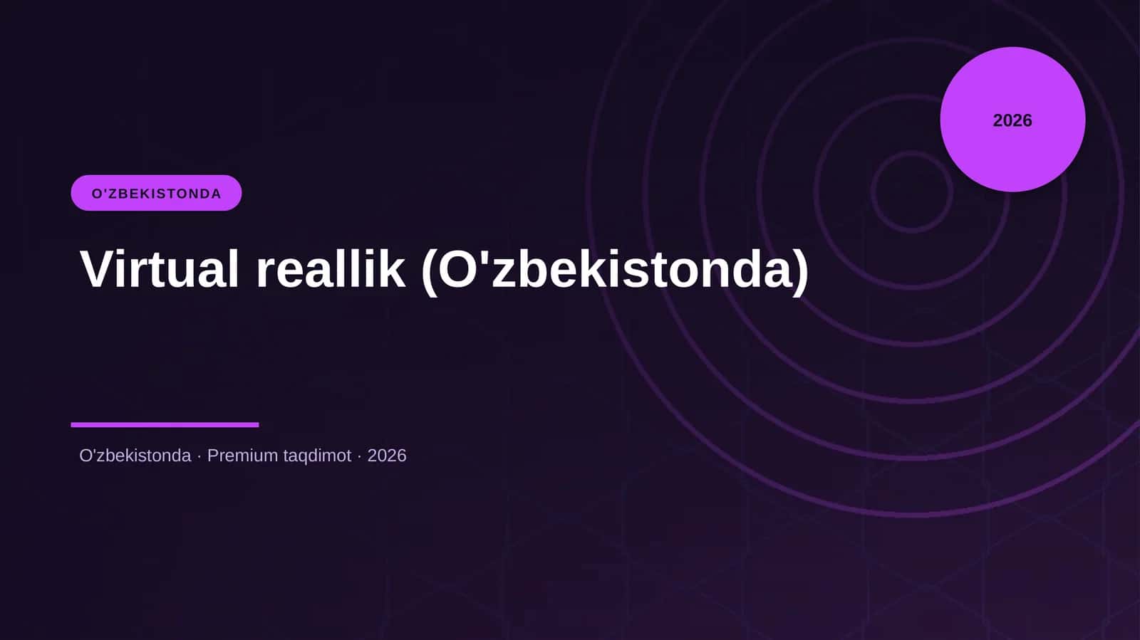 Virtual reallik (O'zbekistonda) 1