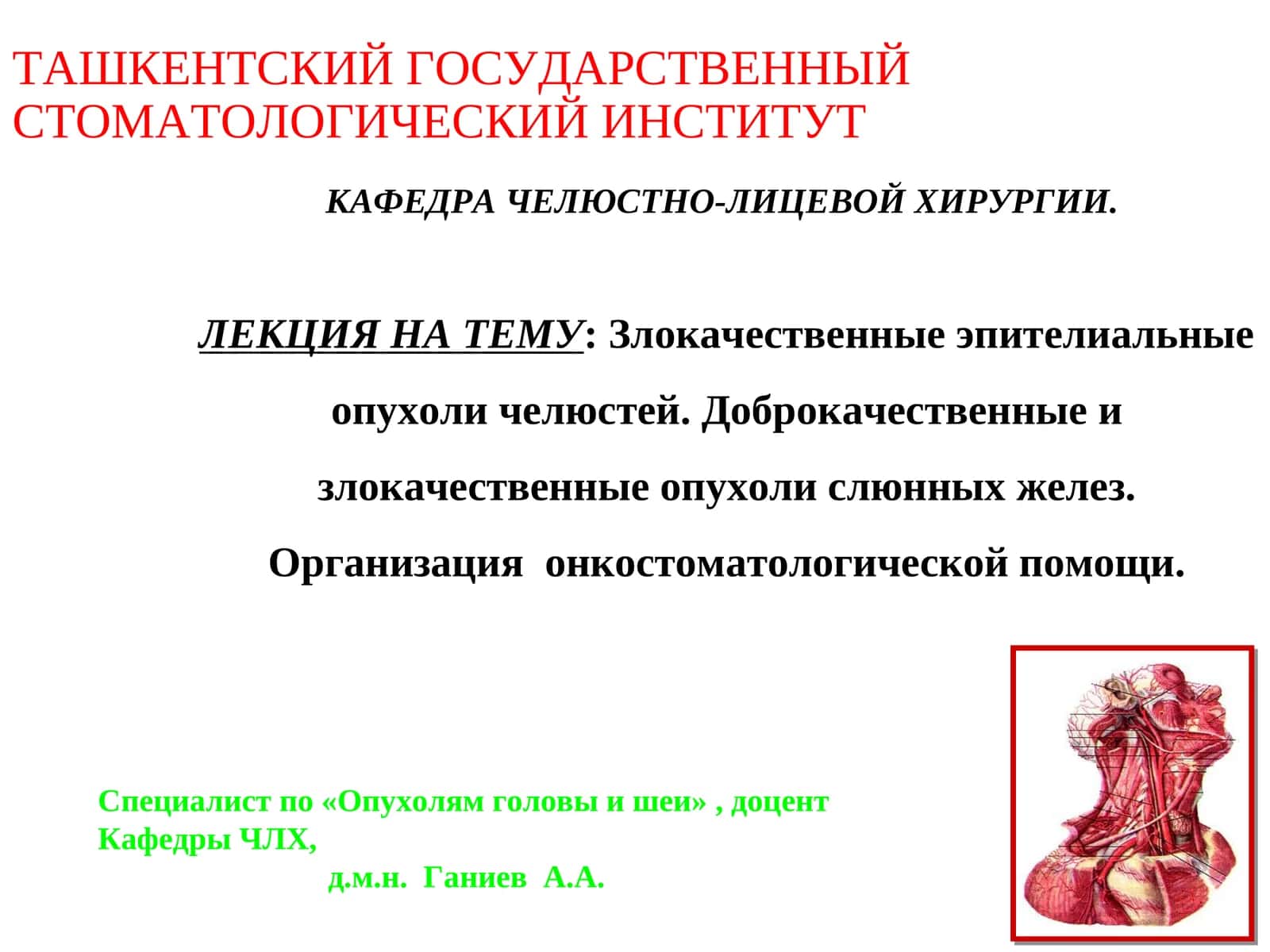 Челюстно-лицевая хирургия. Лекция 1