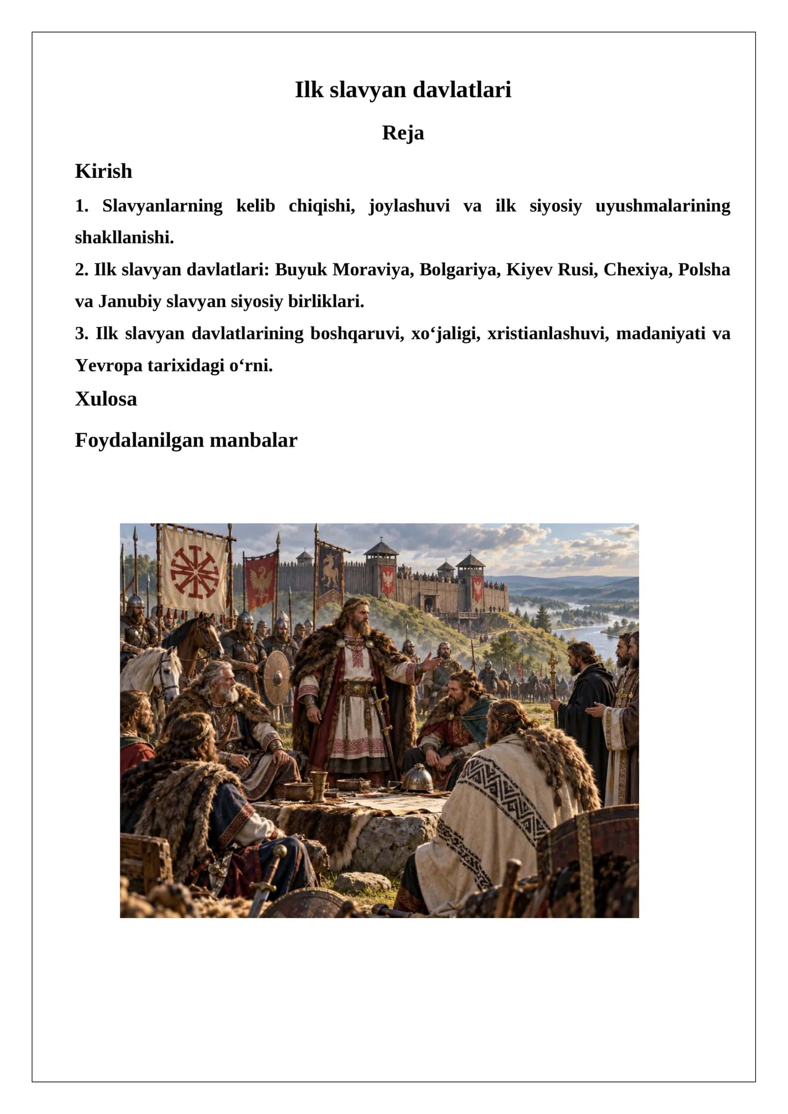 Ilk slavyan davlatlari 1