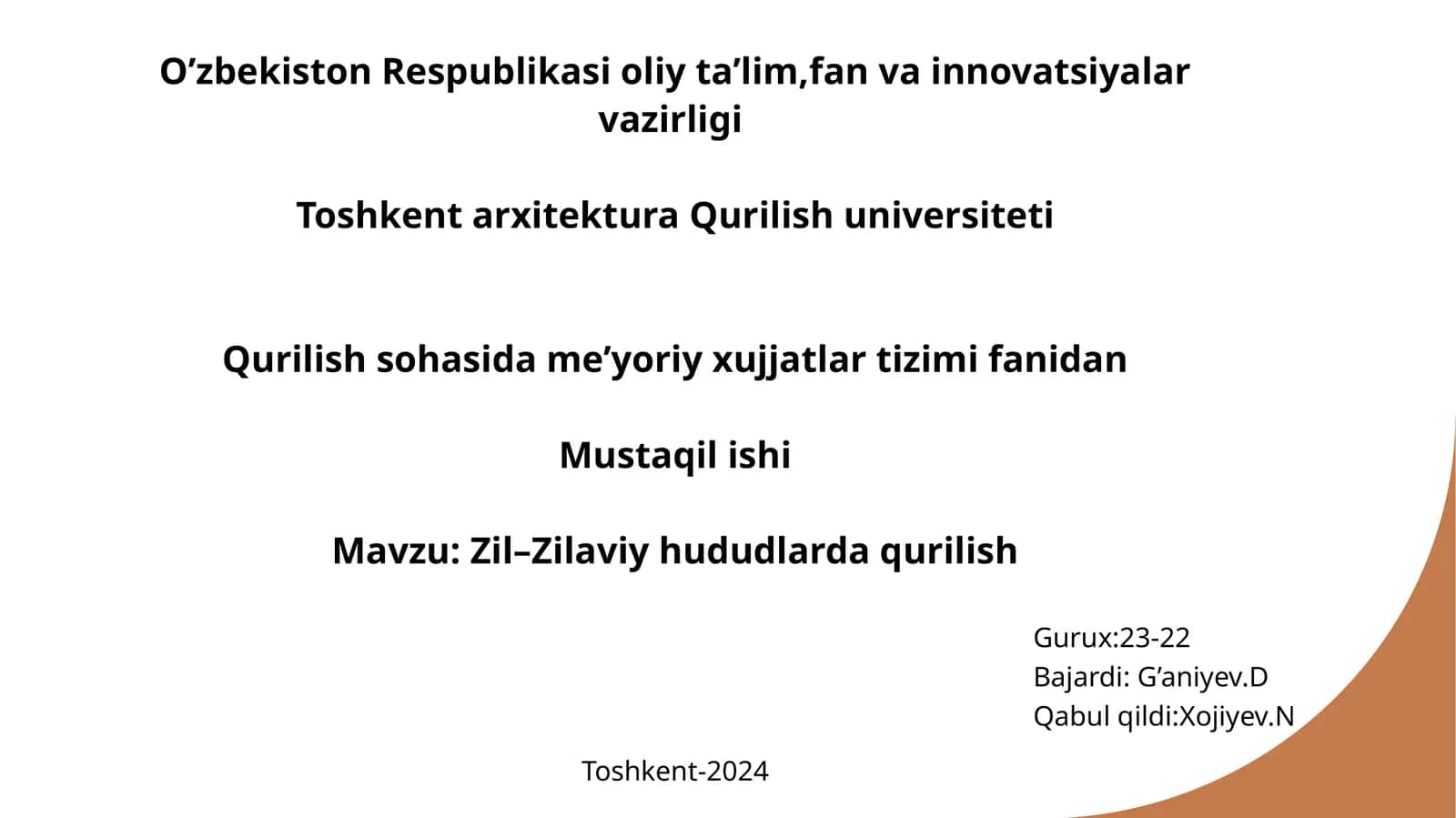 Zil–Zilaviy hududlarda qurilish 1