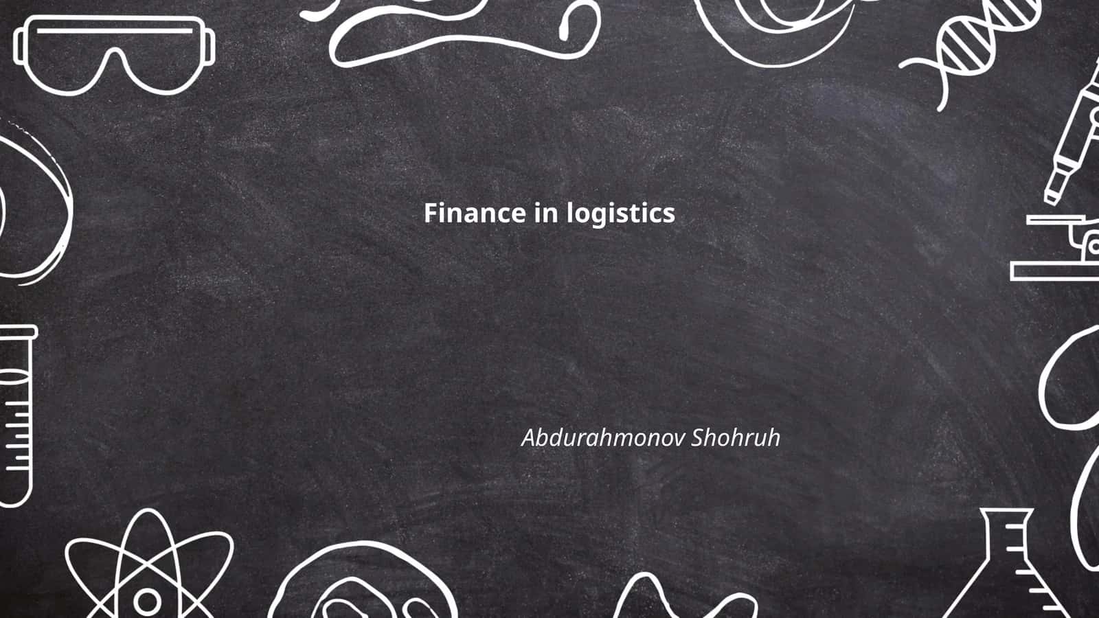 Finance in logistics 1