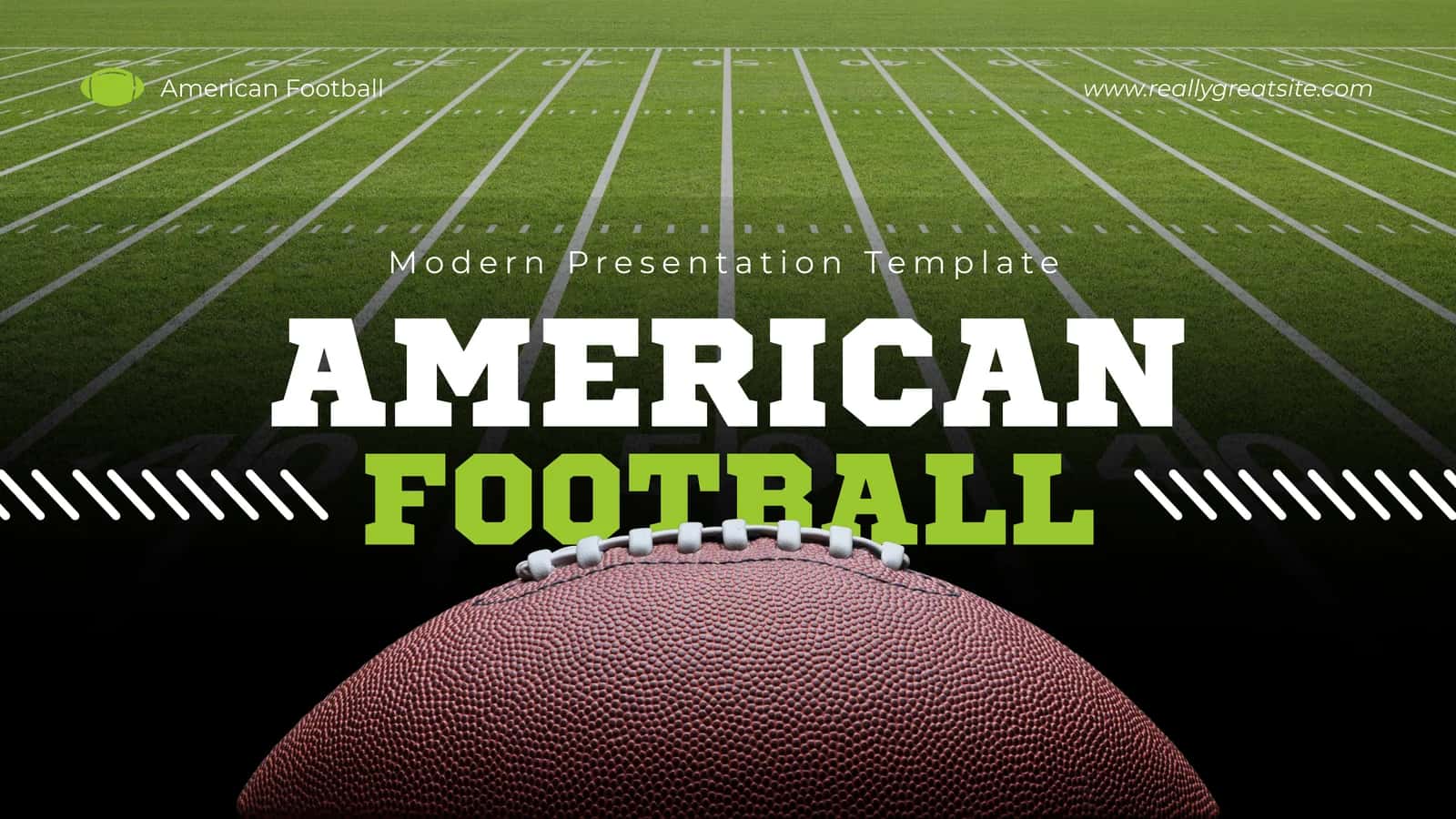 AMERICAN FOOTBALL Modern Presentation Template 1