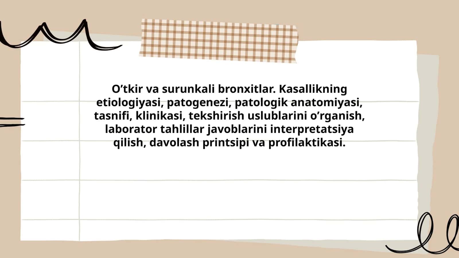 Oʼtkir va surunkali bronxitlar 1